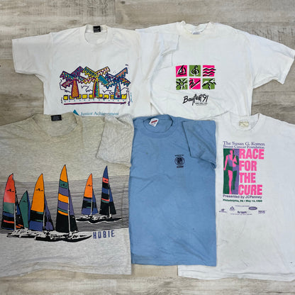 [現物] 90s 白系Tシャツ(シミあり) 20pcs B0708003