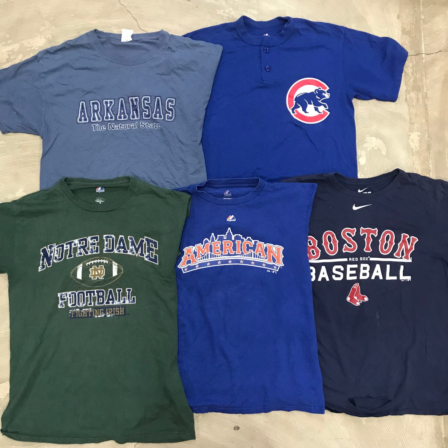 [現物] チームカレッジ系Tシャツ 20pcs D0716001