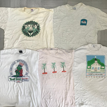[現物] 90s 白Tシャツ(シミあり) 20pcs H0813005