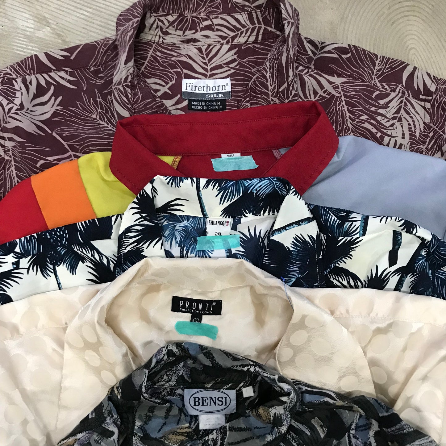 [現物] 半袖柄シャツ/アロハシャツ 20pcs D0716005