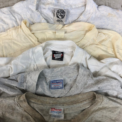 [現物] 90s 白Tシャツ(シミあり) 20pcs G0815002
