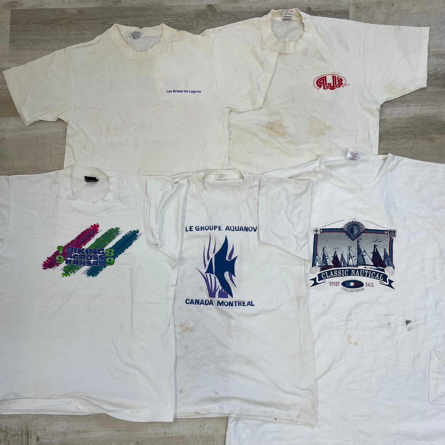 [現物] 90-00s 白Tシャツ(シミあり) 20pcs B0708002