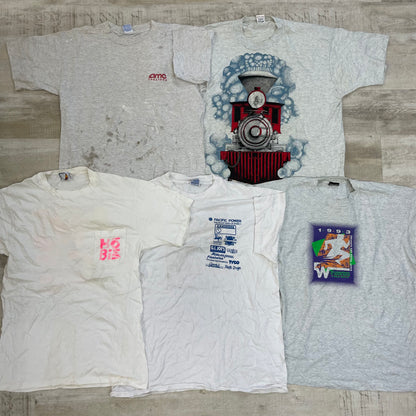 [現物] 90s 白系Tシャツ(シミあり) 20pcs B0708003