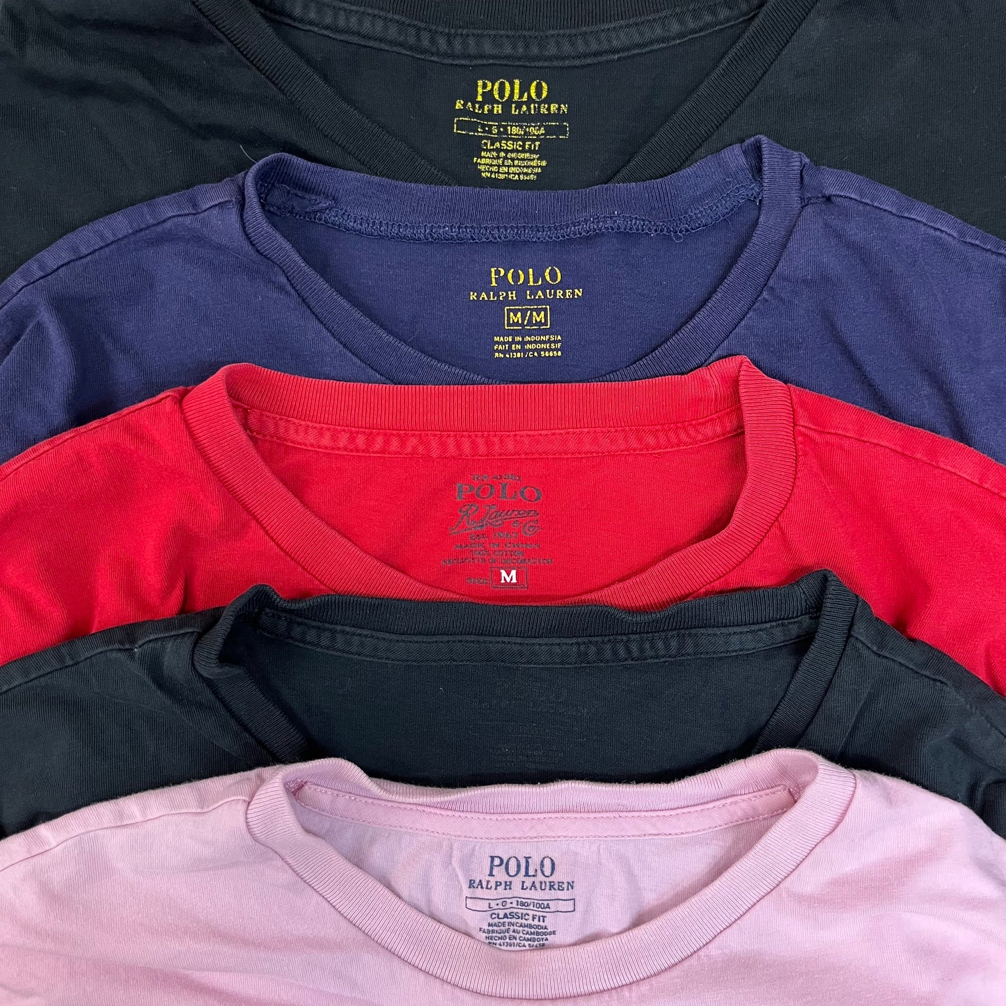[In-kind] Ralph T-shirts (defective/small holes/slight damage) 20pcs C0716005