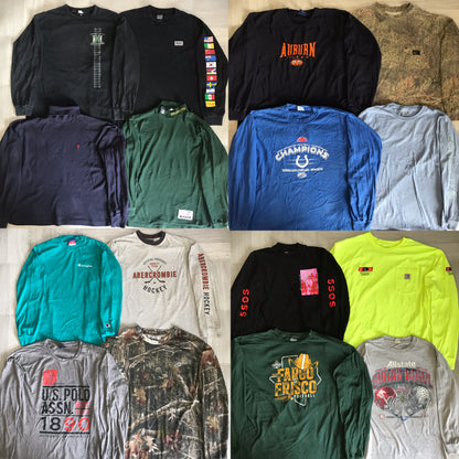 [現物] US ロンT/長袖Tシャツ 16pcs H0818001