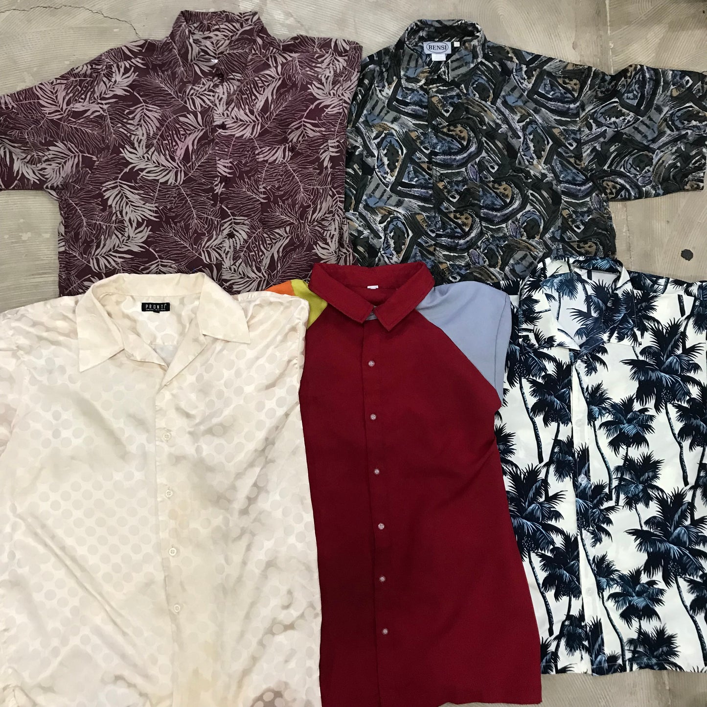 [現物] 半袖柄シャツ/アロハシャツ 20pcs D0716005