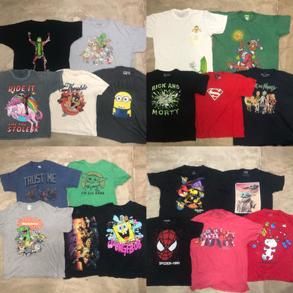 [現物] 00s アメコミ/キャラクターTシャツ 20pcs E0706003