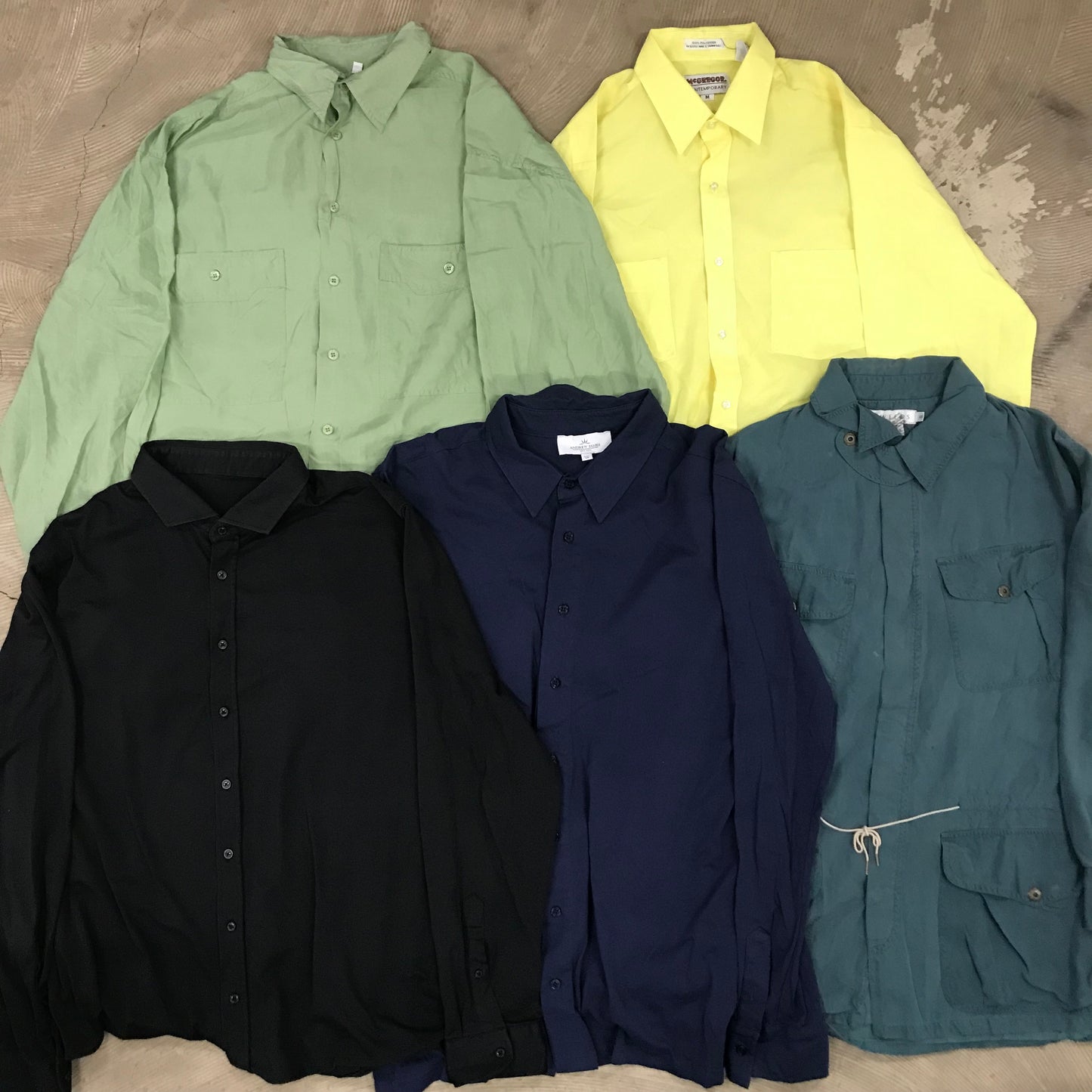 [現物] 長袖シャツ/シルク/ポリ/レーヨン 20pcs H0728001