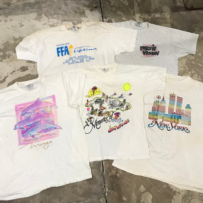 [現物] 90s 白系Tシャツ(シミあり) 20pcs D0622003