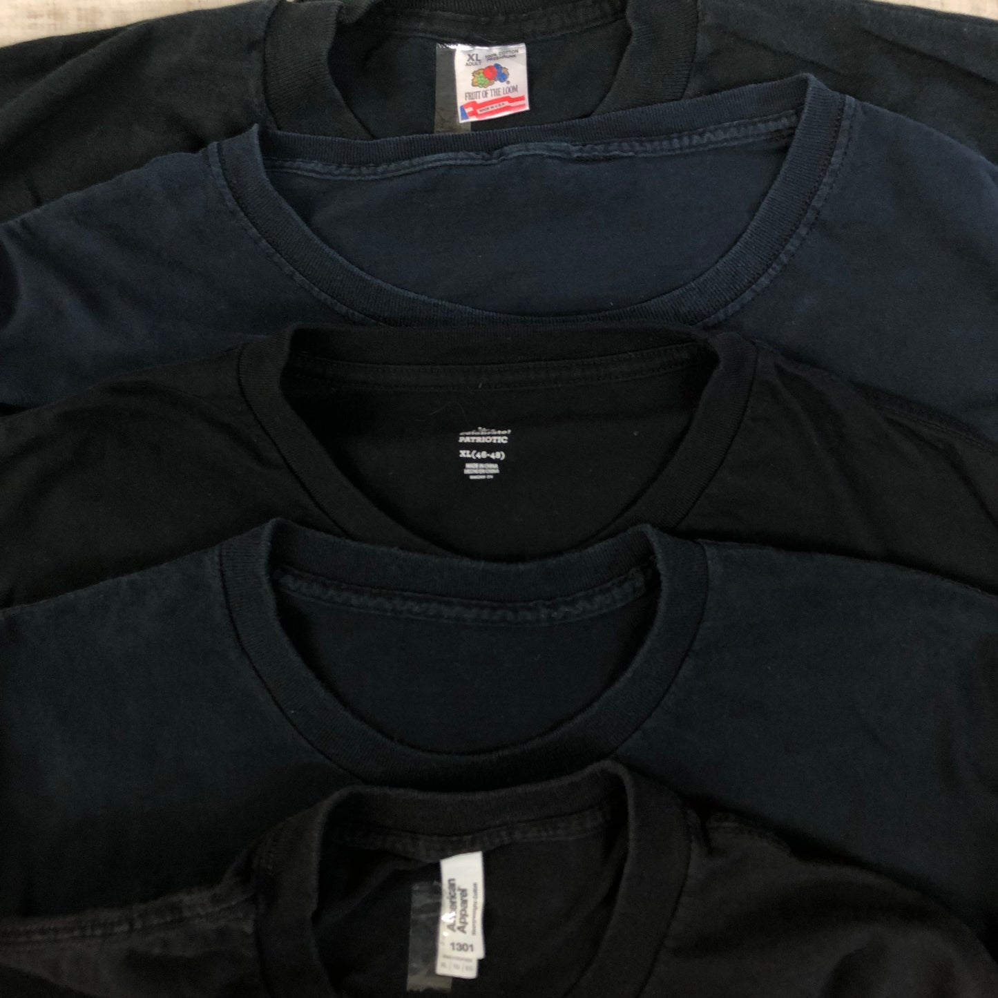 [現物] US ブラックTシャツ 20pcs G0814003