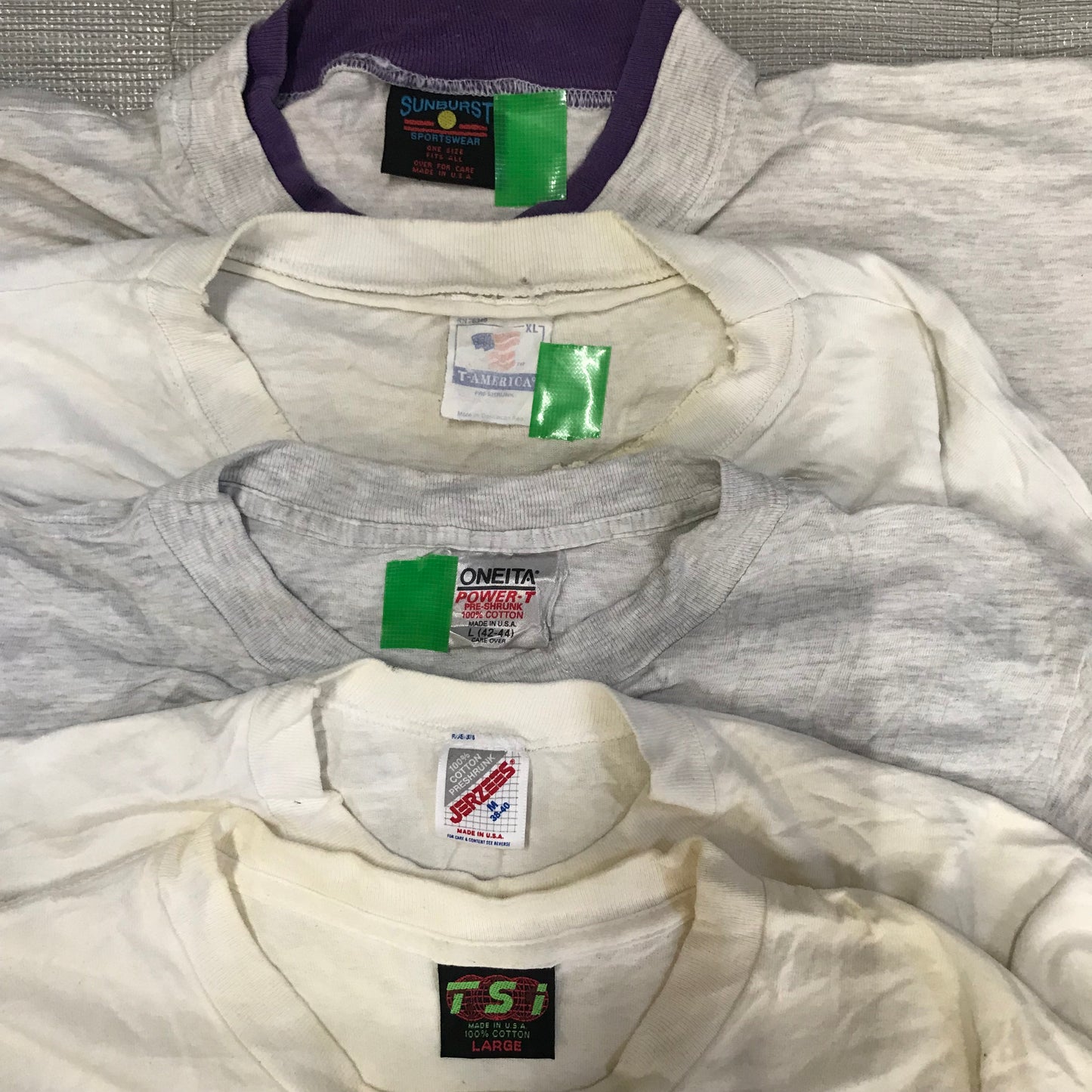 [現物] 90s 白Tシャツ(シミあり) 20pcs H0813005