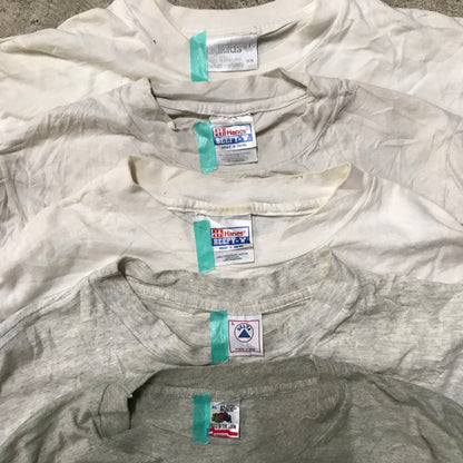 [現物] 90s 白Tシャツ(シミあり) 20pcs D0714001