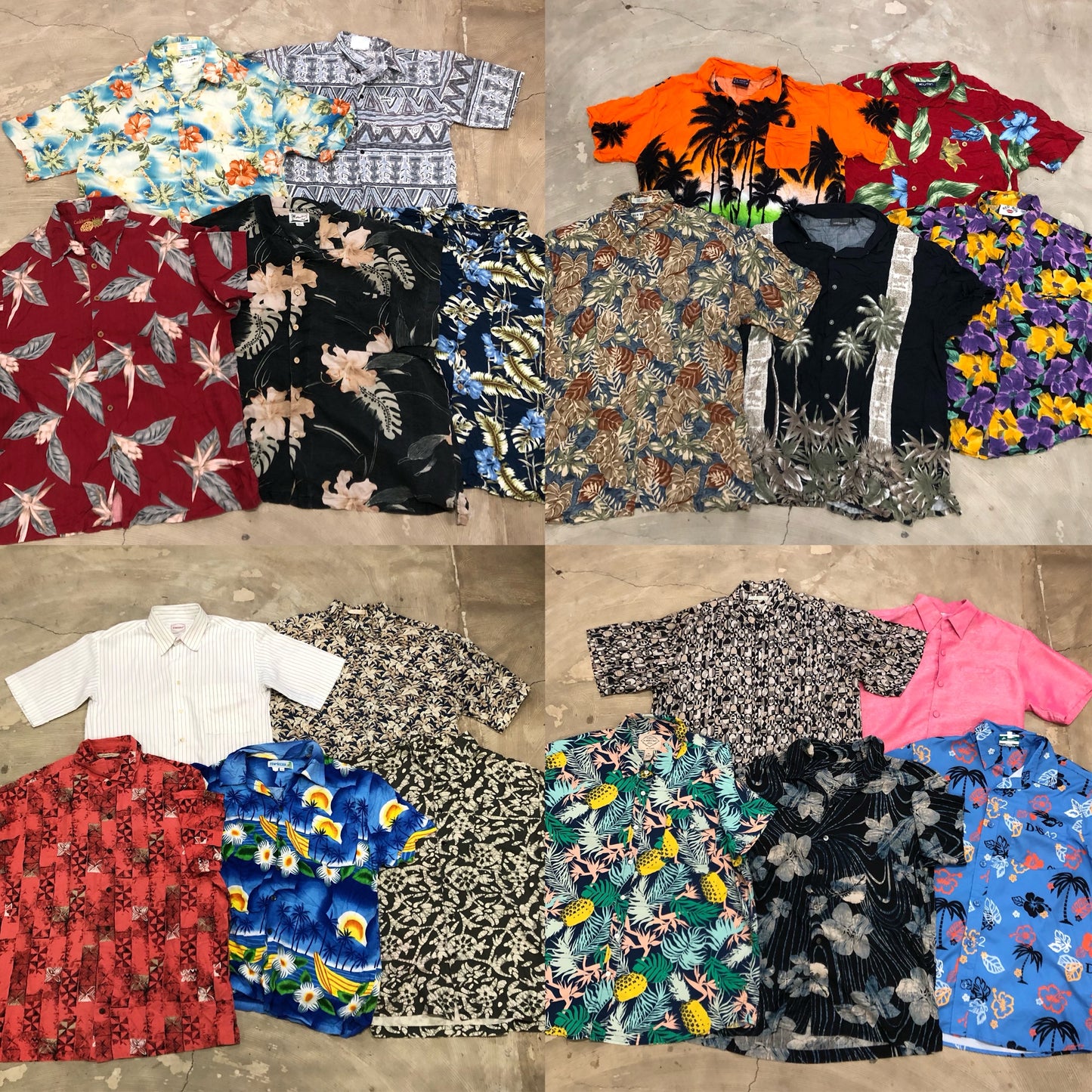 [現物] 半袖柄シャツ/アロハシャツ 20pcs E0714004