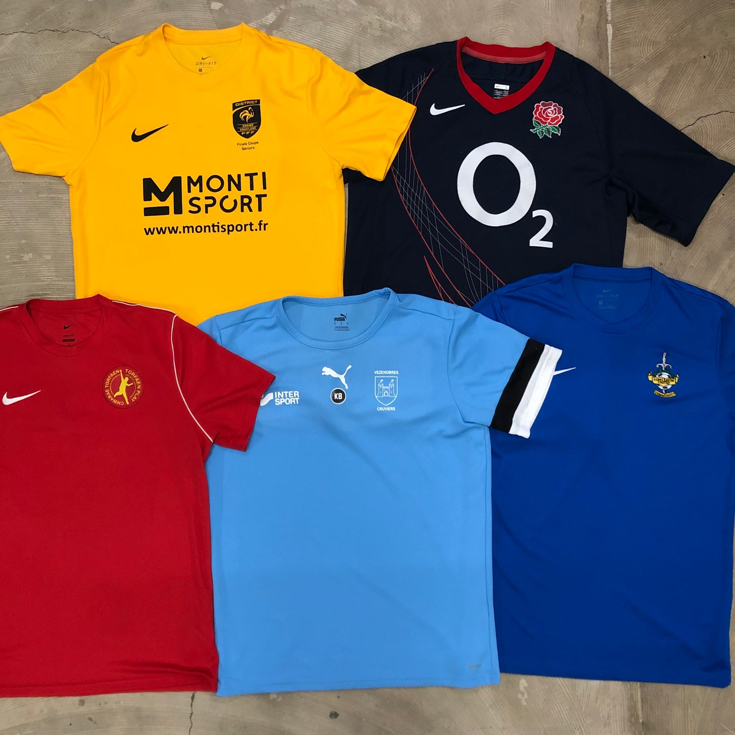 [現物] フットボールシャツ 20pcs E0709004