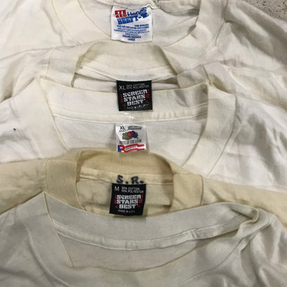 [現物] 90s 白系Tシャツ(シミあり) 20pcs D0622005