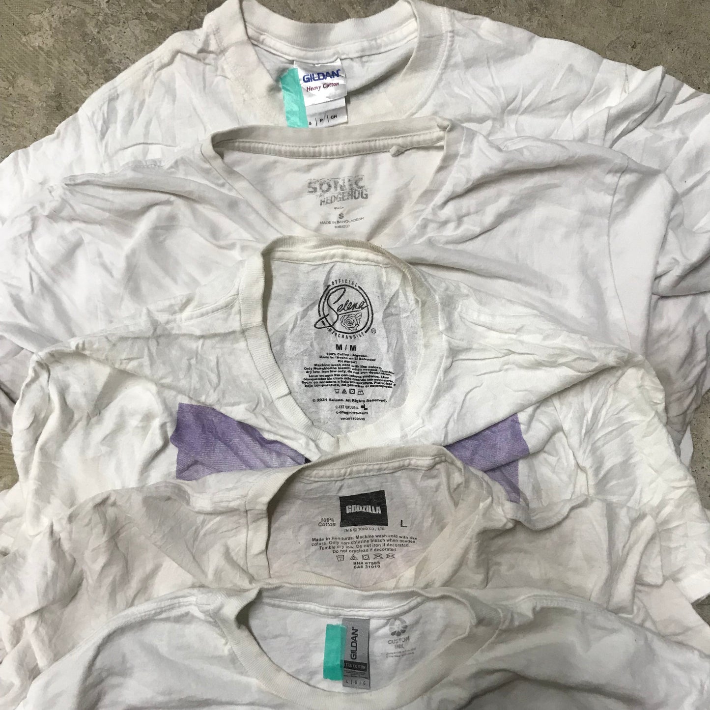[現物] 00s 白Tシャツ(シミあり) 20pcs D0713002