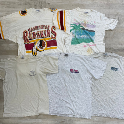 [現物] 90s 白系Tシャツ(シミあり) 20pcs B0708005