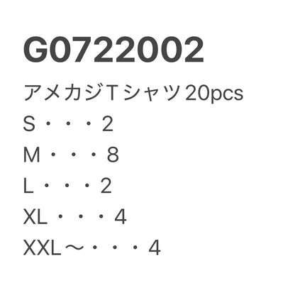 [現物] アメカジTシャツ 20pcs G0722002