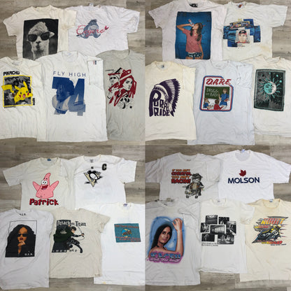 [現物] 00s 白Tシャツ(シミあり) 20pcs G0813001