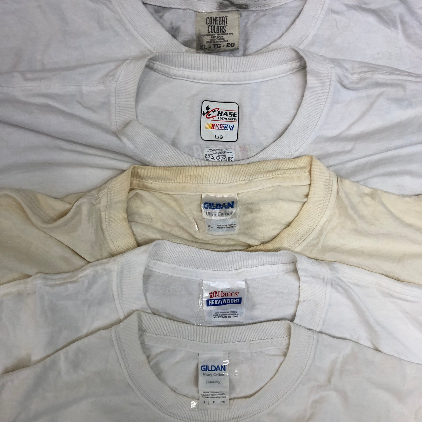 [現物] 00s 白Tシャツ(シミあり) 20pcs G0813001