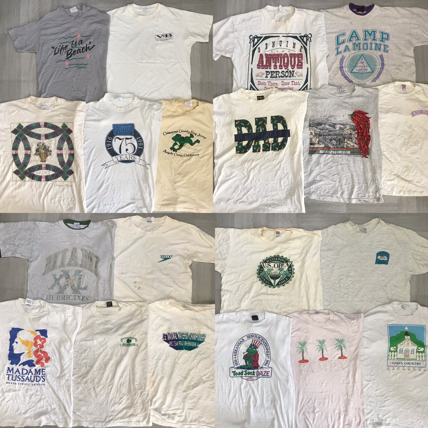 [現物] 90s 白Tシャツ(シミあり) 20pcs H0813005