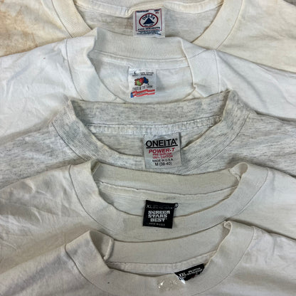 [現物] 90s 白Tシャツ(シミあり) 20pcs C0715002