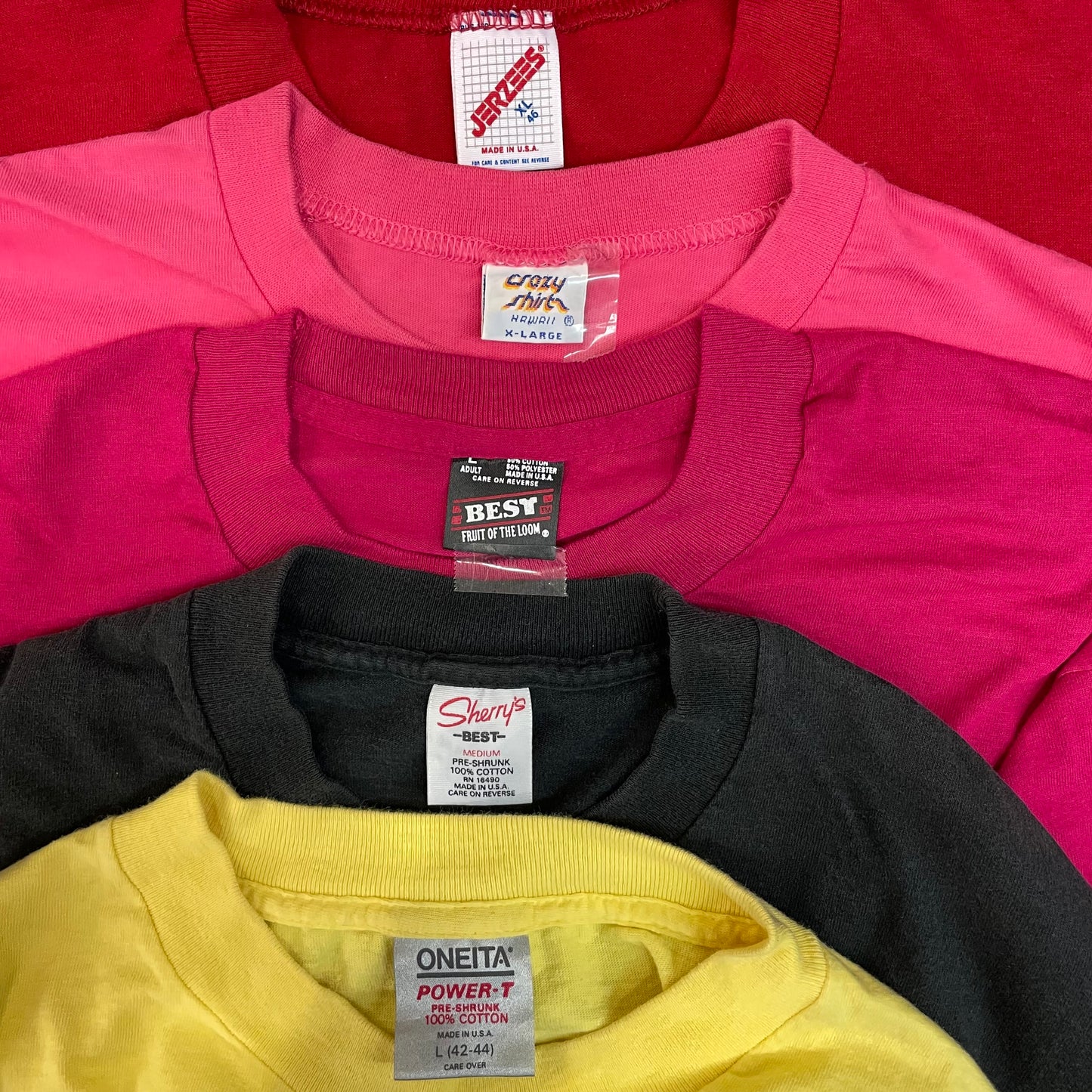 [現物] 90s カラーTシャツ 20pcs G0727002