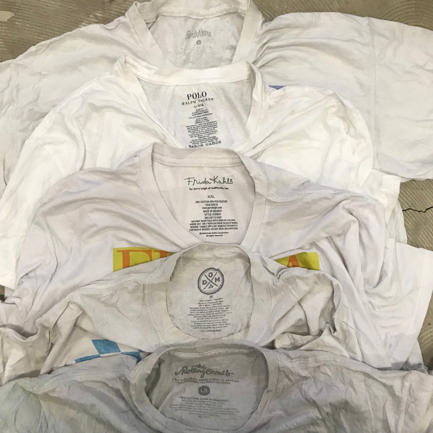 [現物] 00s 白Tシャツ(シミあり) 20pcs D0716003
