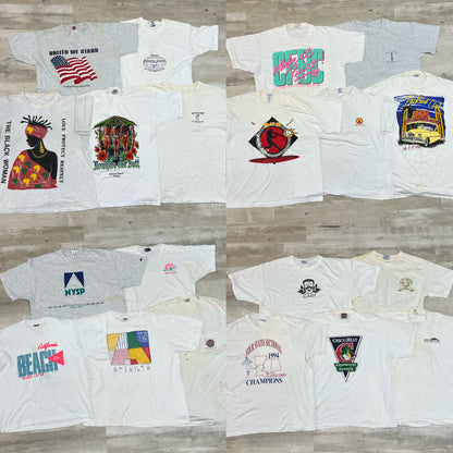 [現物] 90s 白Tシャツ(シミあり) 20pcs C0716001