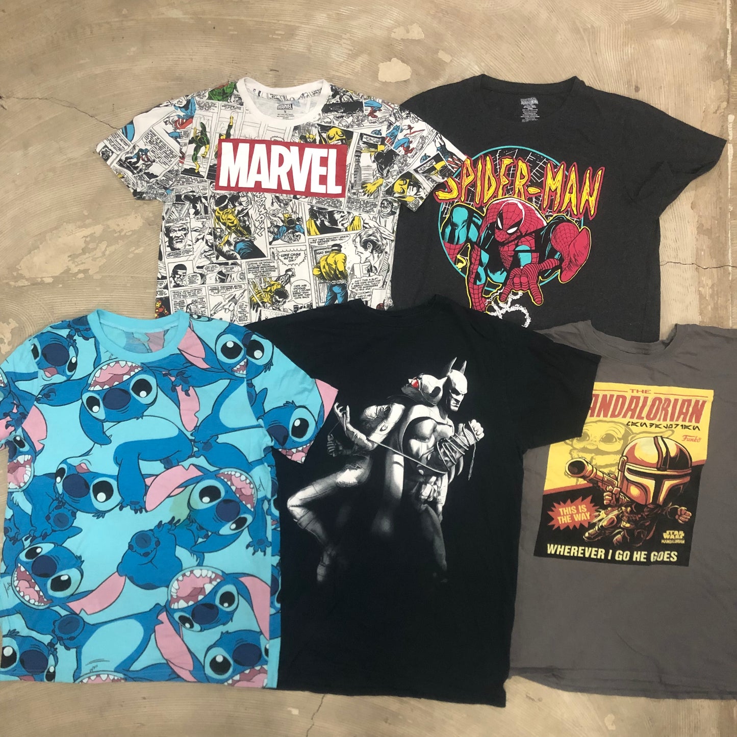 [現物] 00s アメコミ/キャラクターTシャツ 20pcs E0706005