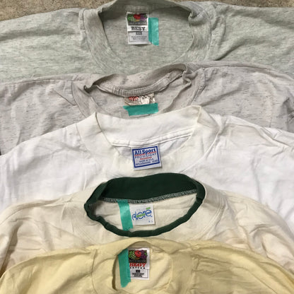 [現物] 90s 白系Tシャツ(シミあり) 20pcs D0709002
