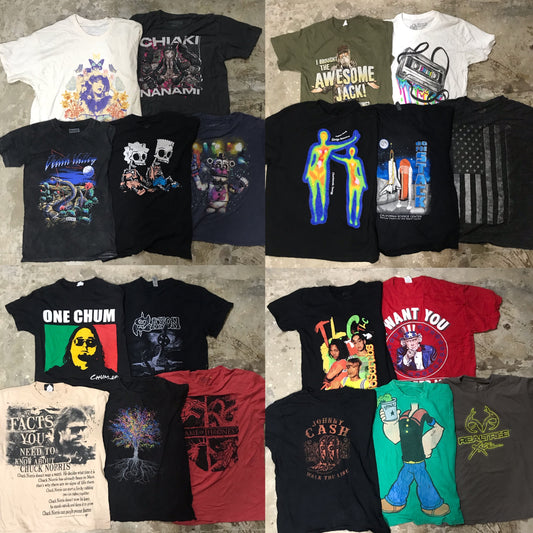 [Real Product] 00s American Casual Print T-Shirt 20pcs D0706003