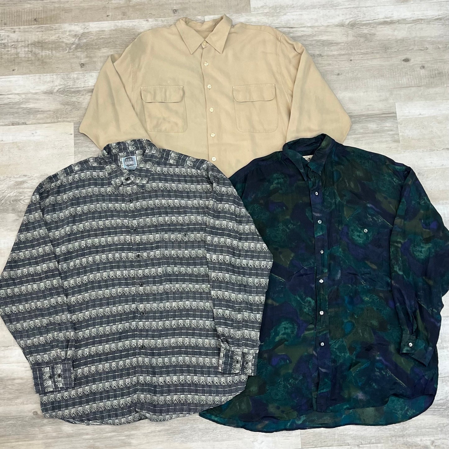 [現物] 長袖シルクシャツ 12pcs C0716003