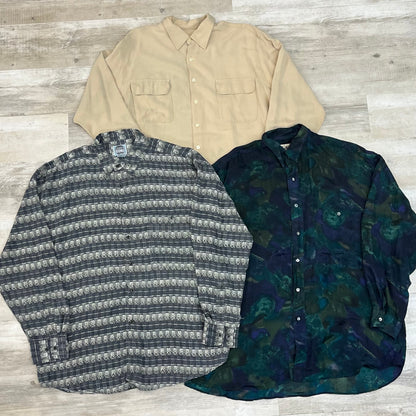 [現物] 長袖シルクシャツ 12pcs C0716003