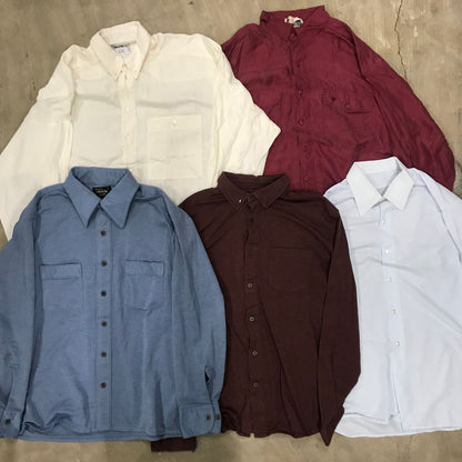 [現物] 長袖テロシャツ/ポリ/シルク/レーヨン 20pcs H0727001