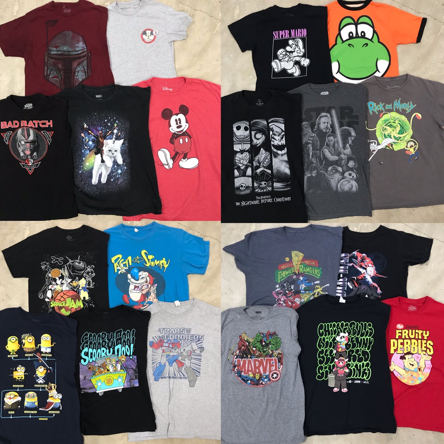 [現物] 00s キャラクターTシャツ 20pcs H0806004
