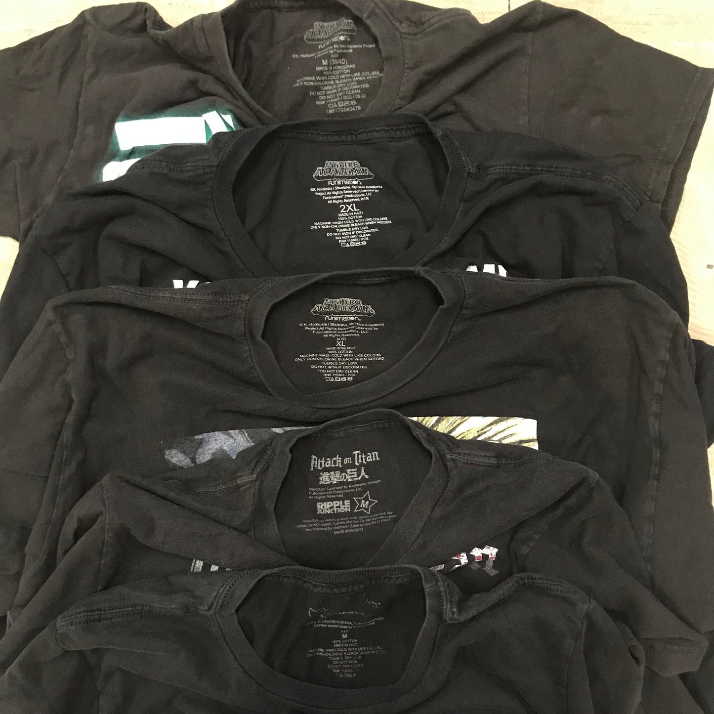 [現物] アニメTシャツ 20pcs H0803002