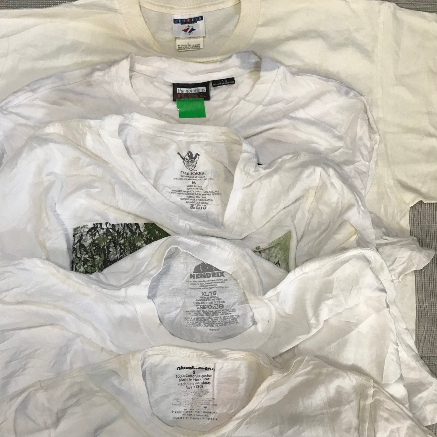 [現物] 00s 白Tシャツ(シミあり) 20pcs H0813004