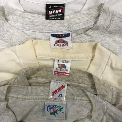 [現物] 90s 白系Tシャツ(シミあり) 20pcs D0622007