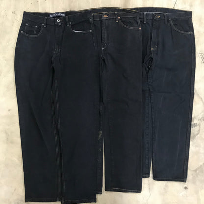 [現物] 黒染めデニムパンツ/ラングラー/ラスラー/ノーティカ 10pcs H0727004