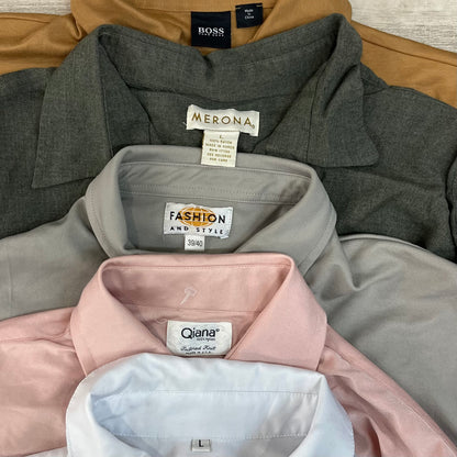 [現物] 長袖ポリシャツ/薄手/テロシャツ 20pcs C0715003