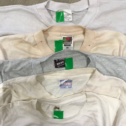[現物] 90年代 白Tシャツ(シミあり) 20pcs H0810005