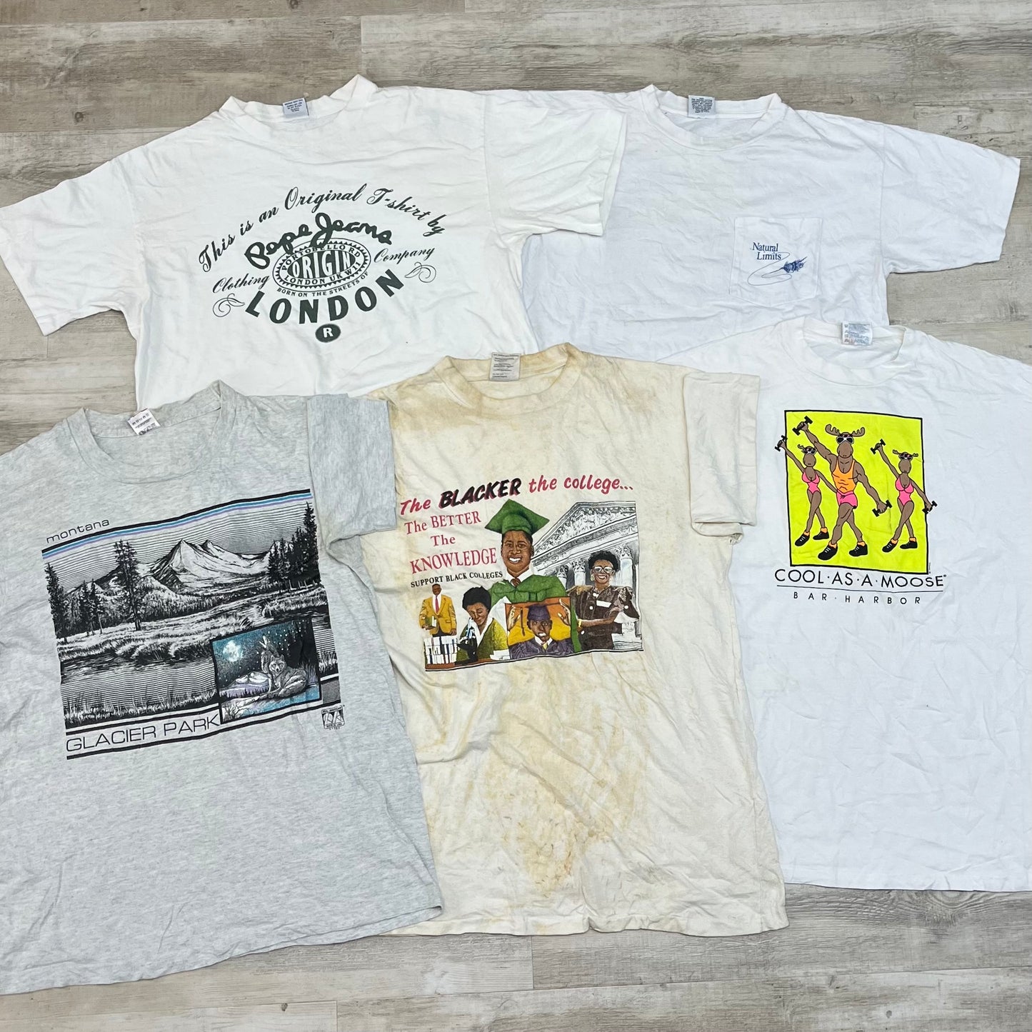 [現物] 90s 白Tシャツ(シミあり) 20pcs C0713005