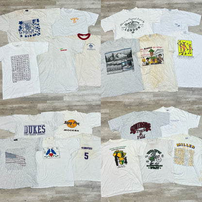 [現物] 90s 白Tシャツ(シミあり) 20pcs C0713005