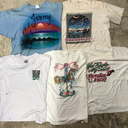 [現物] 90s 白系Tシャツ(シミあり) 20pcs D0709002