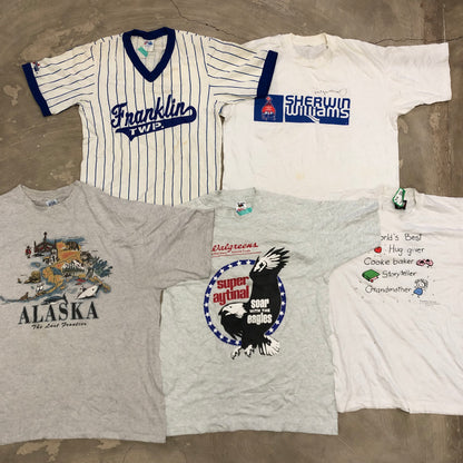 [現物] 90s 白Tシャツ(シミあり) 20pcs E0713004