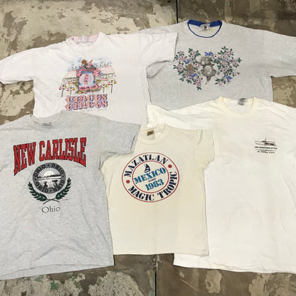 [現物] 90s 白系Tシャツ(シミあり) 20pcs D0622002
