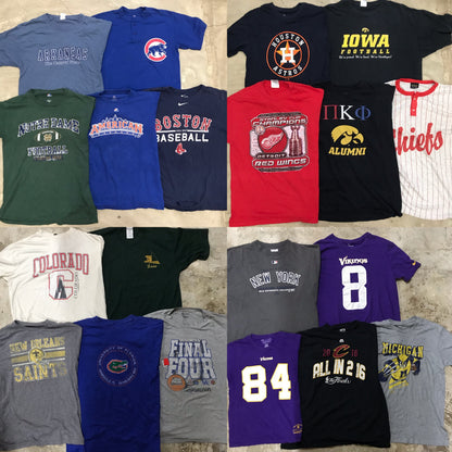 [現物] チームカレッジ系Tシャツ 20pcs D0716001