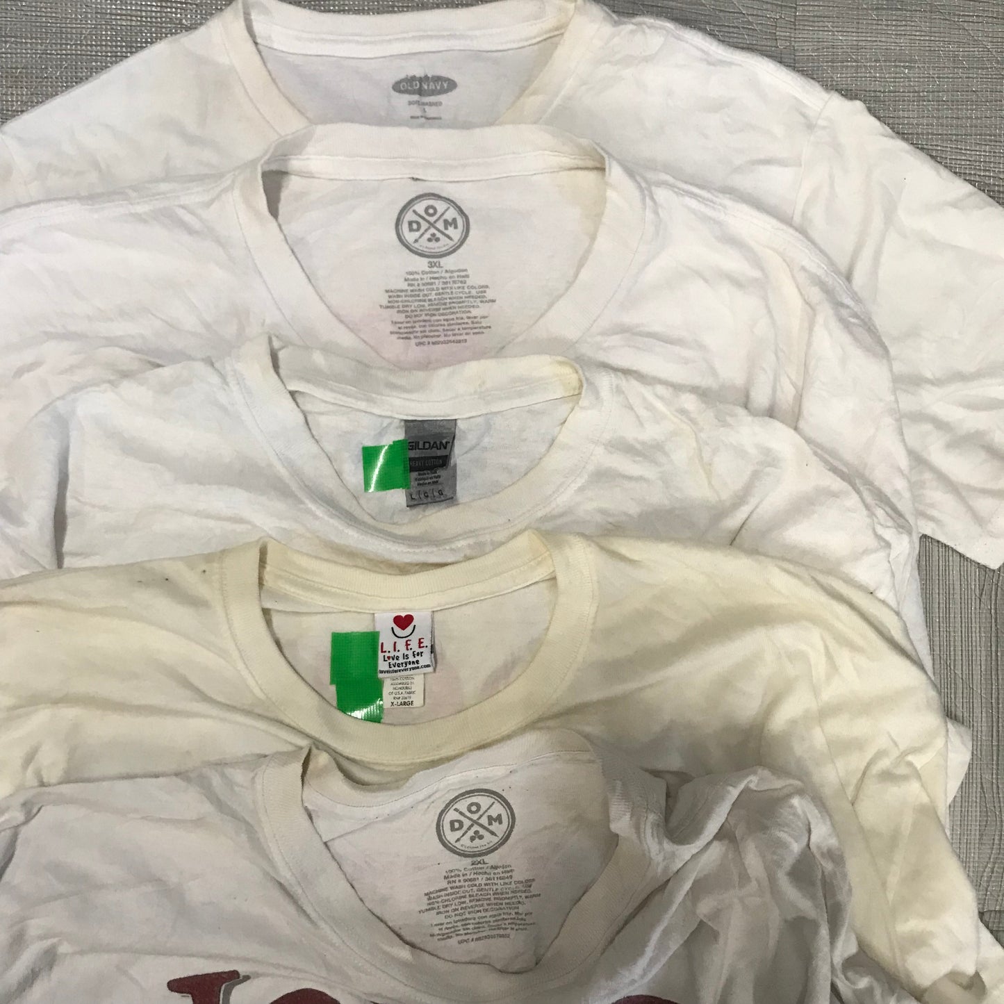 [現物] 00s 白Tシャツ(シミあり) 20pcs H0813003