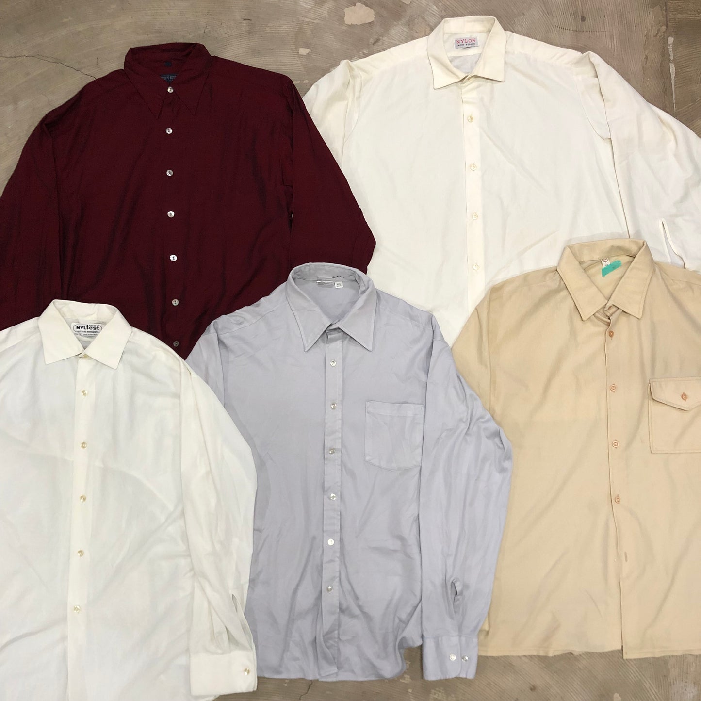 [現物] 長袖ポリシャツ/テロシャツ 20pcs E0709005